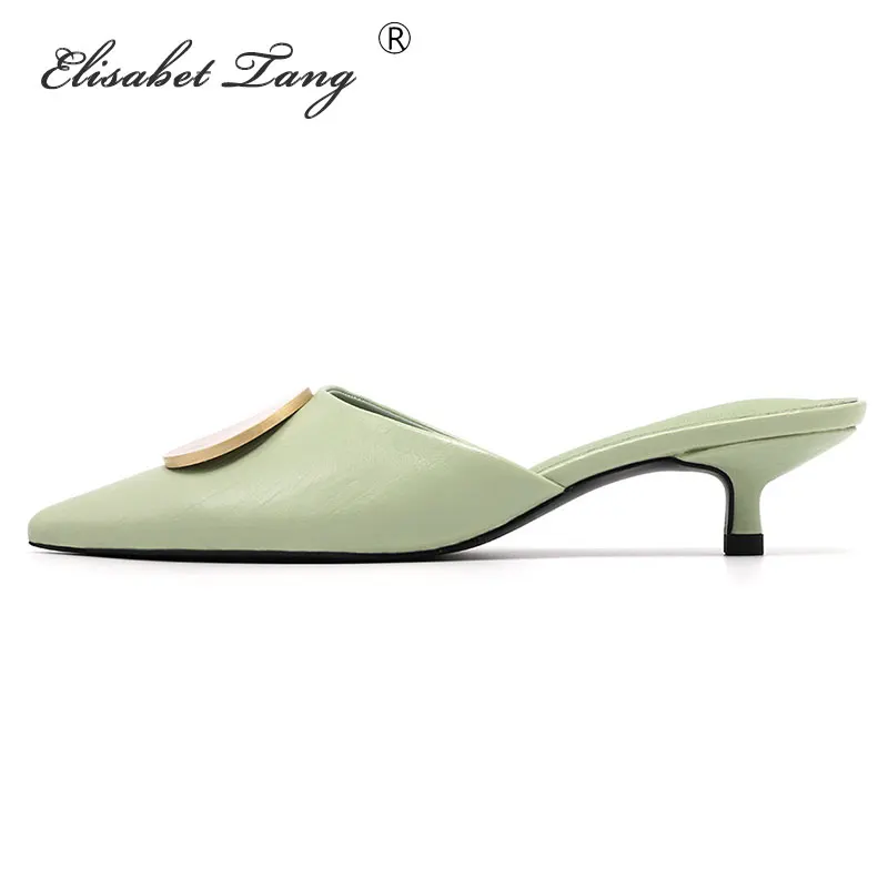 ElisabetTang 2019 Summer Fashion Women Pointed Toe Slipper Low Heels Outsides Ladies Slides Black White Beach Mules Shoes Yellow
ElisabetTang 2019 Summer Fashion Women Pointed Toe Slipper Low Heels Outsides Ladies Slides Black White Beach Mules Shoes Yellow