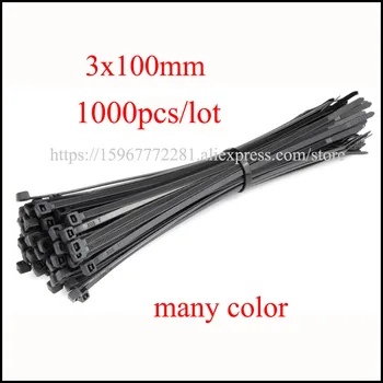 1000PCS 3*100mm cable tie Assorted Self-locking Nylon Cable Ties multicolor Plastic Zip Tie Loop Wire Wrap Zip Ties Many colors
1000PCS 3*100mm cable tie Assorted Self-locking Nylon Cable Ties multicolor Plastic Zip Tie Loop Wire Wrap Zip Ties Many colors