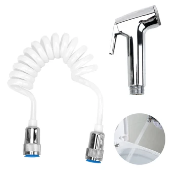 Portable with Telephone Shower Hose Shower Head Nozzle Spray Gun Handheld Bidet Toilet Sprayer 
Portable with Telephone Shower Hose Shower Head Nozzle Spray Gun Handheld Bidet Toilet Sprayer
