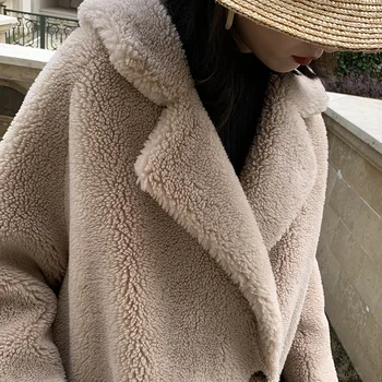Women's granular cashmere coat sheep cut fur coat mid-length autumn and winter thickened warm loose large size
Women's granular cashmere coat sheep cut fur coat mid-length autumn and winter thickened warm loose large size