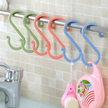 8pcs Plastic S Shape Hook Creative Kitchen Bathroom Nailless Hook Wardrobe Clothes S-Hook Small Number Large
8pcs Plastic S Shape Hook Creative Kitchen Bathroom Nailless Hook Wardrobe Clothes S-Hook Small Number Large