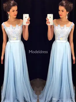 Elegant 2020 New Prom Dresses Sheer Neck Illusion A Line Sweep Train Classic Special Occasion Dress Modern Formal Party Evening
Elegant 2020 New Prom Dresses Sheer Neck Illusion A Line Sweep Train Classic Special Occasion Dress Modern Formal Party Evening