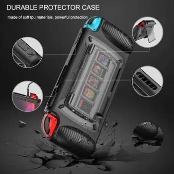 Grip Case for Nintend Switch, Game Crad Case, 7 Card Slot and Holder, Ergonomic Design Protective Cover Switch Accessories
Grip Case for Nintend Switch, Game Crad Case, 7 Card Slot and Holder, Ergonomic Design Protective Cover Switch Accessories