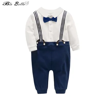 Newborn Gentleman Baby Boys Romper 100% Cotton Spring/Autumn Kids Boy Clothes Wedding Party Jumpsuit Clothing Newborn Outfirts
Newborn Gentleman Baby Boys Romper 100% Cotton Spring/Autumn Kids Boy Clothes Wedding Party Jumpsuit Clothing Newborn Outfirts
