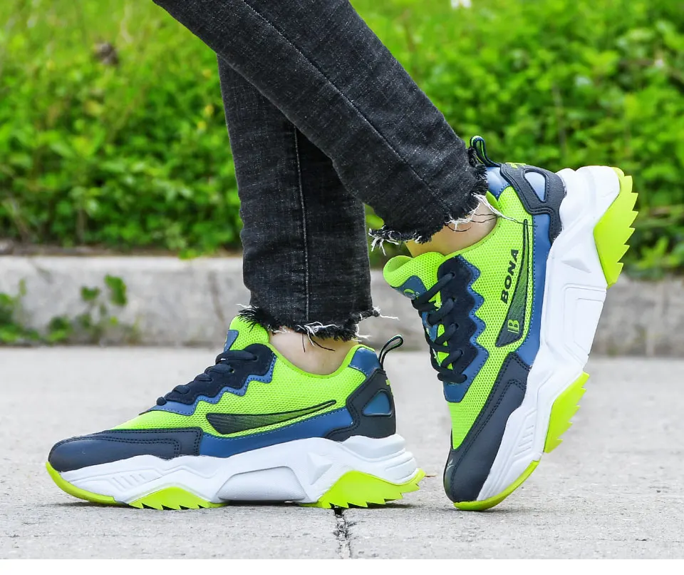 BONA 2020 New Designers Trendy Sneakers Women Jogging Shoes Trainers Lace Up Running Shoes Ladies Sport Shoes Feminimo Footwear BONA 2020 New Designers Trendy Sneakers Women Jogging Shoes Trainers Lace Up Running Shoes Ladies Sport Shoes Feminimo Footwear