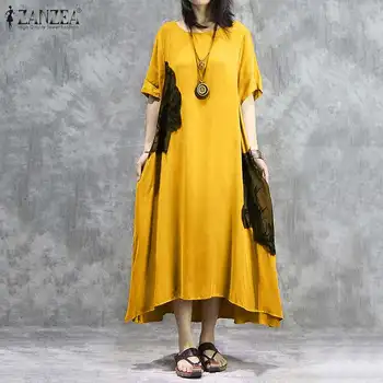 ZANZEA Vintage Dress Women Summer Short Sleeve Lace Pacthwork Sundress Casual Loose Party Vestido Robe Femme Dresses Plus Size
ZANZEA Vintage Dress Women Summer Short Sleeve Lace Pacthwork Sundress Casual Loose Party Vestido Robe Femme Dresses Plus Size