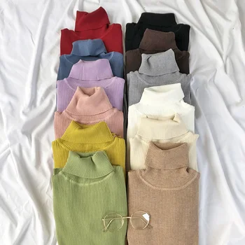 Mooirue Winter Women Candy Sweater High Neck Warm Elastic Knitted Basic Jumper 12 Colors
Mooirue Winter Women Candy Sweater High Neck Warm Elastic Knitted Basic Jumper 12 Colors