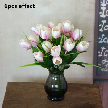 1pc 6 fork 6 heads Simulation Tulip Artificial Silk Flowers Bouquest for Wedding Party Home Ronm Decoration
1pc 6 fork 6 heads Simulation Tulip Artificial Silk Flowers Bouquest for Wedding Party Home Ronm Decoration