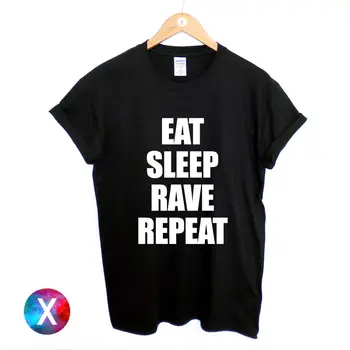 

EAT SLEEP RAVE REPEAT PRINT T SHIRT / MENS PRINTED TEE RELIGION SWAG BOY TOPMAN