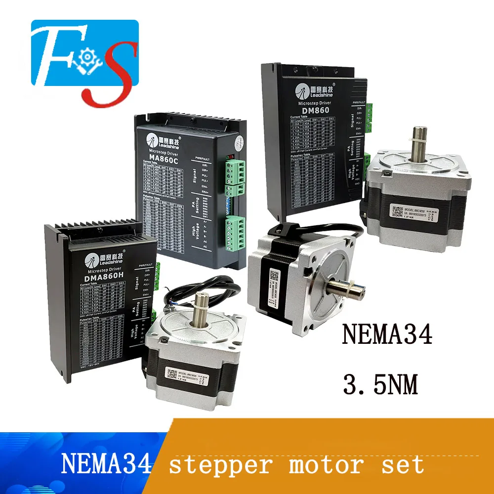 Комплект фрезерного станка с ЧПУ Leadshine NEMA34, нм, 86 см3, 5 шаговый двигатель + DM860/MA860C/DMA860H Драйвер шагового двигателя для станка с ЧПУ
Комплект фрезерного станка с ЧПУ Leadshine NEMA34, нм, 86 см3, 5 шаговый двигатель + DM860/MA860C/DMA860H Драйвер шагового двигателя для станка с ЧПУ