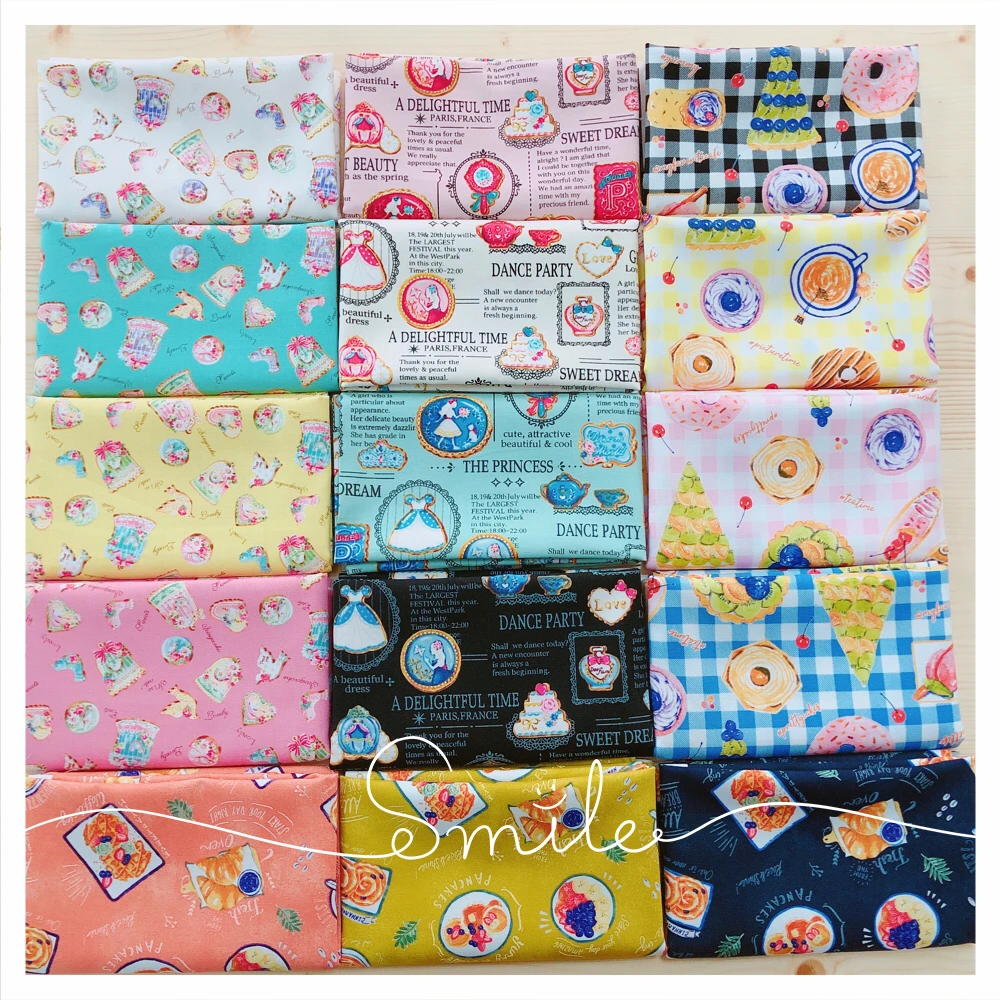 Free shipping cartoon cute cloth DIY patchwork fabric imported from Japan pure cotton canvas sweet cake
Free shipping cartoon cute cloth DIY patchwork fabric imported from Japan pure cotton canvas sweet cake