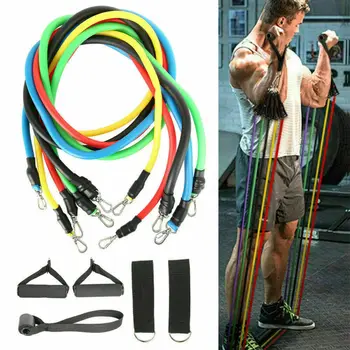 11Pcs Resistance Band Fitness Gym Equipment Yoga Elastic Training Pull Rope Set Pilates Elastic Tubes Workout Equipment
11Pcs Resistance Band Fitness Gym Equipment Yoga Elastic Training Pull Rope Set Pilates Elastic Tubes Workout Equipment