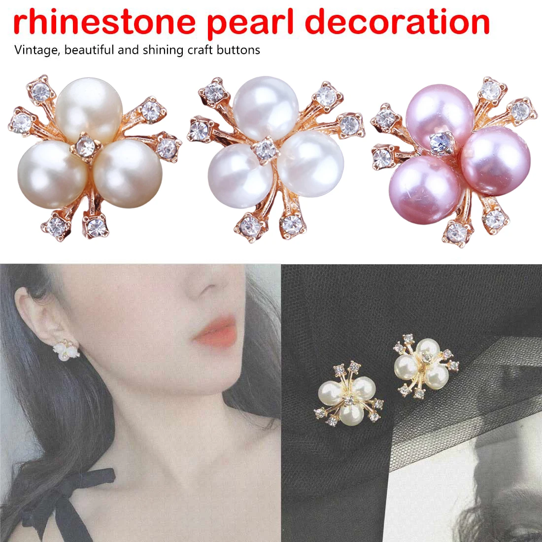 Golden silver rhinestone pearl plastic flatback flower button decoration craft scrapbook accessories
Golden silver rhinestone pearl plastic flatback flower button decoration craft scrapbook accessories