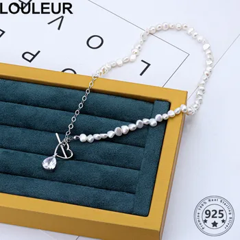 Louleur Shiny 925 Sterling Silver Necklace Design Love Zircon Pendant Necklace For Women Silver 925 Fine Jewelry Silver 925 
Louleur Shiny 925 Sterling Silver Necklace Design Love Zircon Pendant Necklace For Women Silver 925 Fine Jewelry Silver 925