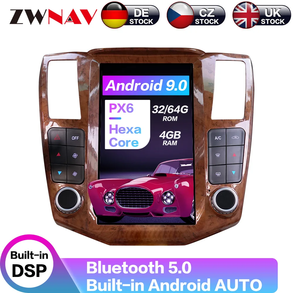 Carplay DSP Android 9 PX6 Vertical Tesla Radio Car Multimedia Player Stereo GPS Navigation For Lexus RX RX300 RX330 RX350 RX400H
Carplay DSP Android 9 PX6 Vertical Tesla Radio Car Multimedia Player Stereo GPS Navigation For Lexus RX RX300 RX330 RX350 RX400H