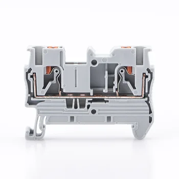 100pcs Din Rail Terminal Block PT-2.5 Push In Spring Screwless Electrical Terminal Strip Block Connector PT2.5 Wiring Conductor
100pcs Din Rail Terminal Block PT-2.5 Push In Spring Screwless Electrical Terminal Strip Block Connector PT2.5 Wiring Conductor