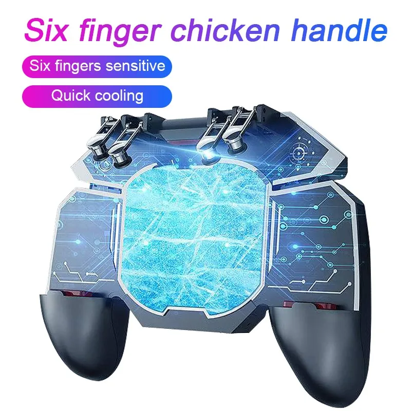 Six Button Mobile Controller Turnover Gamepad For PUBG IOS Android 6 Finger Operating Gamepad Peripherals PUBG Controller DL88
Six Button Mobile Controller Turnover Gamepad For PUBG IOS Android 6 Finger Operating Gamepad Peripherals PUBG Controller DL88