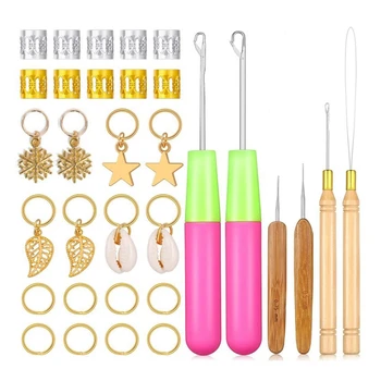 Crochet Hair Tool Kit,Crochet Hooks Crochet Crochet Hooks,80 Crochet Beads Metal Cuff Tubes for Crochet Hair Accessories
Crochet Hair Tool Kit,Crochet Hooks Crochet Crochet Hooks,80 Crochet Beads Metal Cuff Tubes for Crochet Hair Accessories