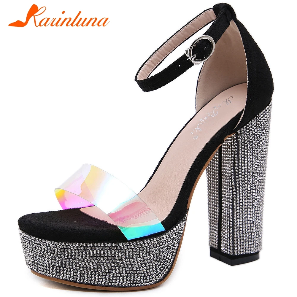 Karinluna Fashion New Design Chunky High Heels Summer Shoes Woman Sandals Platform PVC Buckle Strap Dropship Sandals Women Shoes
Karinluna Fashion New Design Chunky High Heels Summer Shoes Woman Sandals Platform PVC Buckle Strap Dropship Sandals Women Shoes