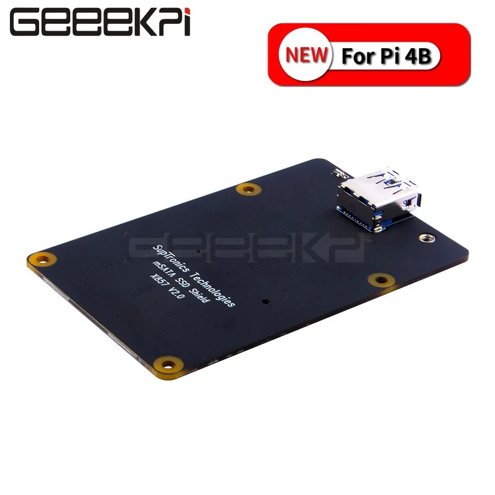 GeeekPi New! Raspberry X857 V2.0 mSATA SSD Shield Expansion Board for Raspberry Pi 4B ( 4 Model B )
GeeekPi New! Raspberry X857 V2.0 mSATA SSD Shield Expansion Board for Raspberry Pi 4B ( 4 Model B )