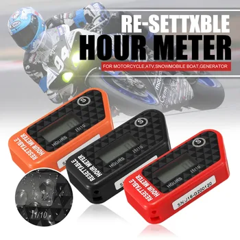 1Pcs Black/Red LCD Resettable Hour Meter Counter Maintenance Reminder Waterproof Fit Motorcycle/ATV/Motorboat
1Pcs Black/Red LCD Resettable Hour Meter Counter Maintenance Reminder Waterproof Fit Motorcycle/ATV/Motorboat