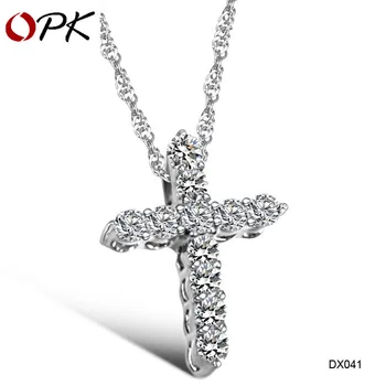 OPK lady Necklace high-grade temperament water drill Cross Necklace
OPK lady Necklace high-grade temperament water drill Cross Necklace