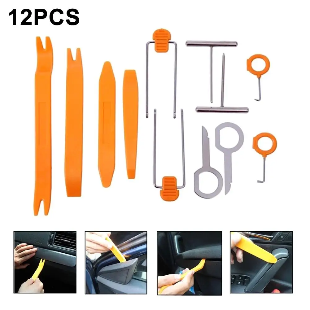 Professiona12Pcs Plastic Auto Car Door Clip Panel Trim Radio Dash Removal Pry Tools Kit Car Panel Removal Tool
Professiona12Pcs Plastic Auto Car Door Clip Panel Trim Radio Dash Removal Pry Tools Kit Car Panel Removal Tool