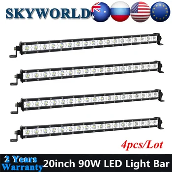 SKYWORLD 4x 20inch Slim LED Bar Offroad Spot Combo Beam Ultra-thin Driving Fog Light Bar For Trailer 4x4 Niva Lada Truck Pickup
SKYWORLD 4x 20inch Slim LED Bar Offroad Spot Combo Beam Ultra-thin Driving Fog Light Bar For Trailer 4x4 Niva Lada Truck Pickup