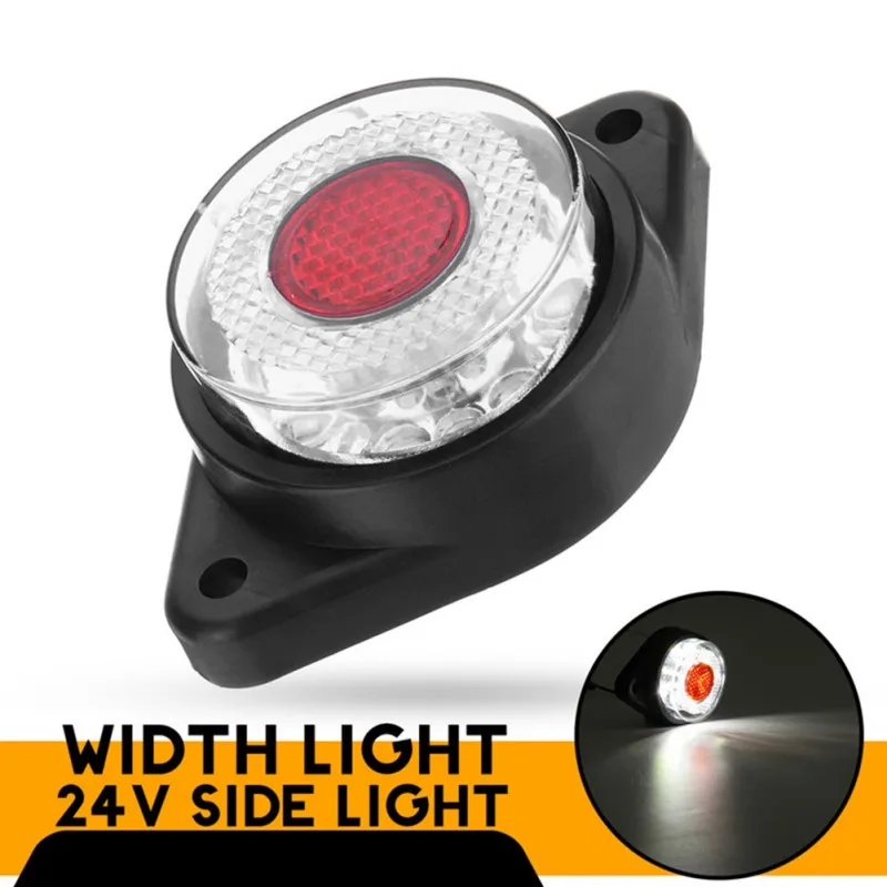 ONEWELL Universal 3 Colors 24V Car Truck Trailer Mini Small Round LED Side Marker Lights Signal Lamp Waterproof | Автомобили и