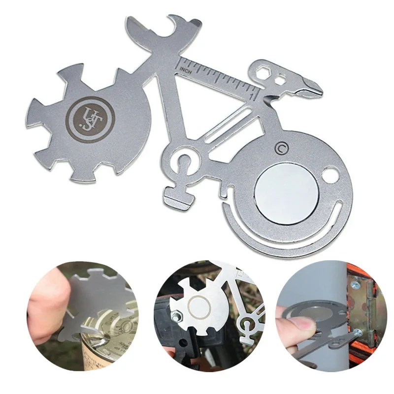 E122 Multifunctional Tool Card Bicycle Modeling Tool Card Bicycle Shaped Repair Tools Bicycle Repair Wrench Repair hot sale
E122 Multifunctional Tool Card Bicycle Modeling Tool Card Bicycle Shaped Repair Tools Bicycle Repair Wrench Repair hot sale