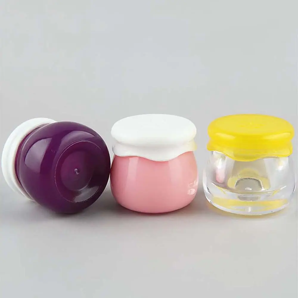 

1pcs/lot 10g Acrylic Portable Refillable Bottles Face Cream Jar Lotion Cosmetics Bottle Fruit Shape High Quality