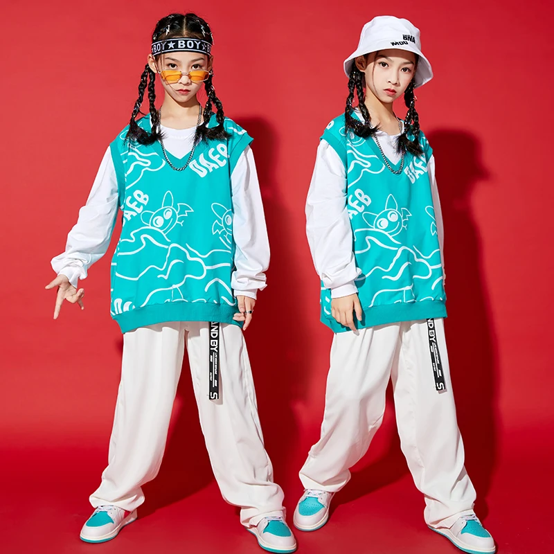 Hip-Hop Dancewear Childern Loose Street Dance Clothes Fall Fashion Clothes Dancer Outfit Performance Costume Kids Jogger DL8633
Hip-Hop Dancewear Childern Loose Street Dance Clothes Fall Fashion Clothes Dancer Outfit Performance Costume Kids Jogger DL8633