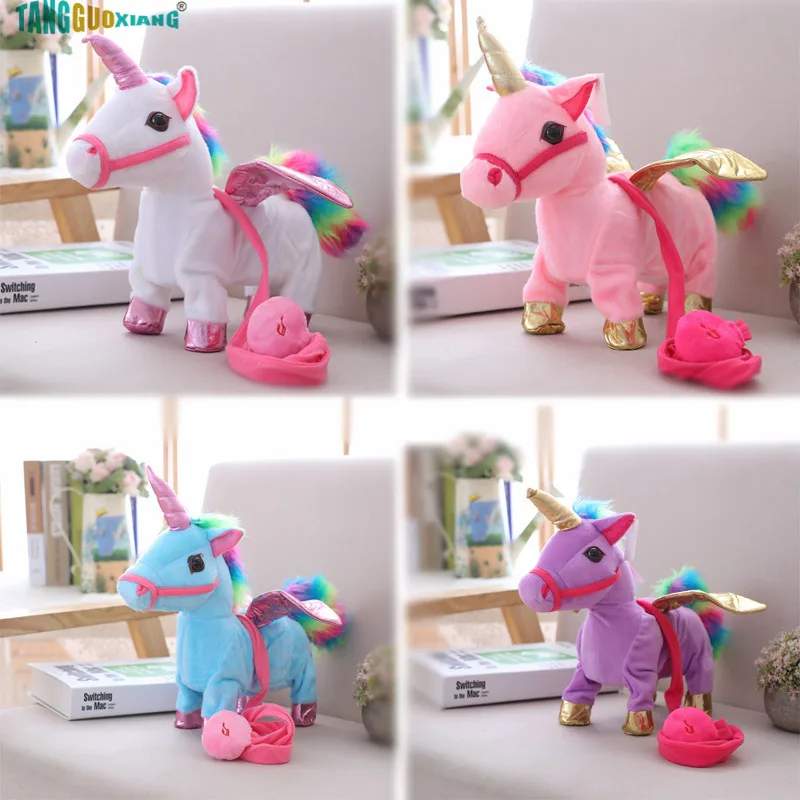 Singing and Walking Unicorn Electronic plush Robot Horses New Christmas Gift 35cm Electronic plush toys for Kids birthday gifts
Singing and Walking Unicorn Electronic plush Robot Horses New Christmas Gift 35cm Electronic plush toys for Kids birthday gifts