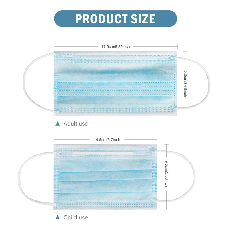 50pcs Anti-dust Safe Breathable Mouth Mask Medical Dental Disposable Ear loop Face Hypoallergenic Mask Cloth Protective Supplies
50pcs Anti-dust Safe Breathable Mouth Mask Medical Dental Disposable Ear loop Face Hypoallergenic Mask Cloth Protective Supplies