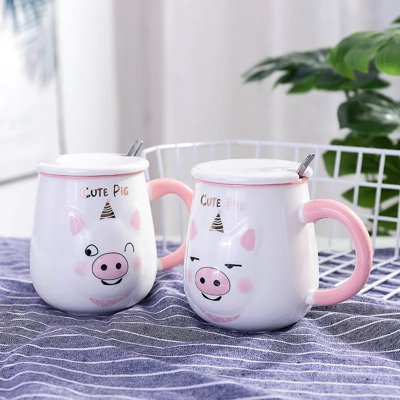 Nordic style cartoon 3D embossed pig ceramic cup cute with lid with spoon creative mug student couple cup best gifts
Nordic style cartoon 3D embossed pig ceramic cup cute with lid with spoon creative mug student couple cup best gifts