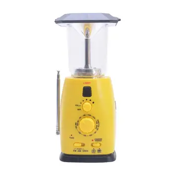 Multifunction Hand Crank LED Camping Lantern Solar Rechargeable Light with AM/FM Radio Emergency Flashlight for Camping Storm Po
Multifunction Hand Crank LED Camping Lantern Solar Rechargeable Light with AM/FM Radio Emergency Flashlight for Camping Storm Po