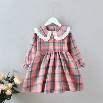 Casual Autumn Baby Girls Dress Long Flare Sleeve Plaid Print Dress Kids Princess Pageant Dresses
Casual Autumn Baby Girls Dress Long Flare Sleeve Plaid Print Dress Kids Princess Pageant Dresses