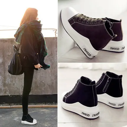 2018 New Style WOMEN'S Shoes Korean-style Elevator Versatile Hight-top Sports Casual Women's Thick Black Bottom Winter Cotton-pa
2018 New Style WOMEN'S Shoes Korean-style Elevator Versatile Hight-top Sports Casual Women's Thick Black Bottom Winter Cotton-pa