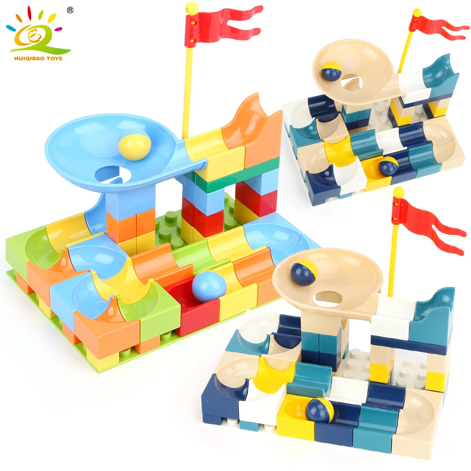 HUIQIBAO 62pcs Marble Race Run Maze Balls Building Blocks Friends Duploed Slide Funnel Big Large Size Color Bricks Baby Toys Kid
HUIQIBAO 62pcs Marble Race Run Maze Balls Building Blocks Friends Duploed Slide Funnel Big Large Size Color Bricks Baby Toys Kid