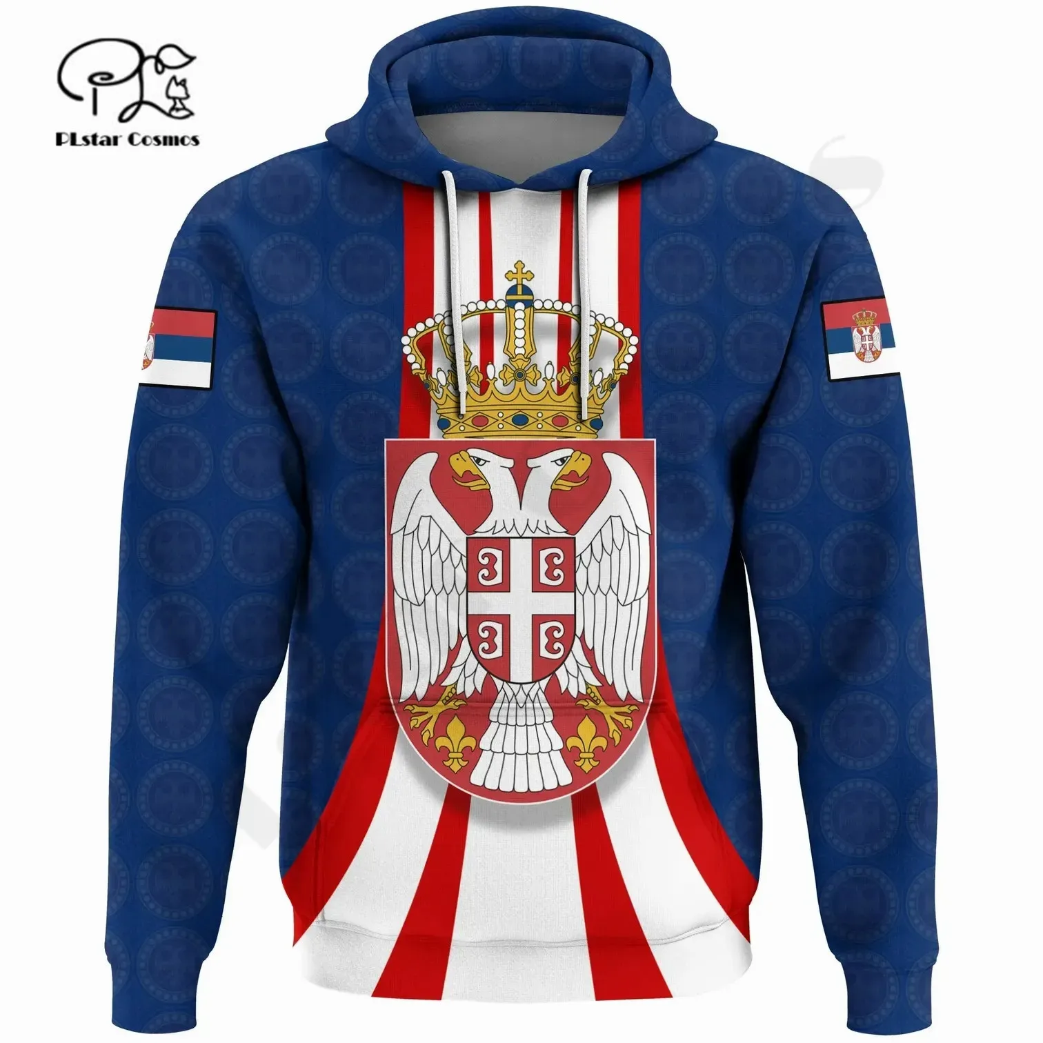 

PLstar Cosmos 3DPrint Newest Serbia Country Flag Unique Amazing Harajuku Pullover Streetwear Unisex Hoodies/Sweatshirt/Zip R-1