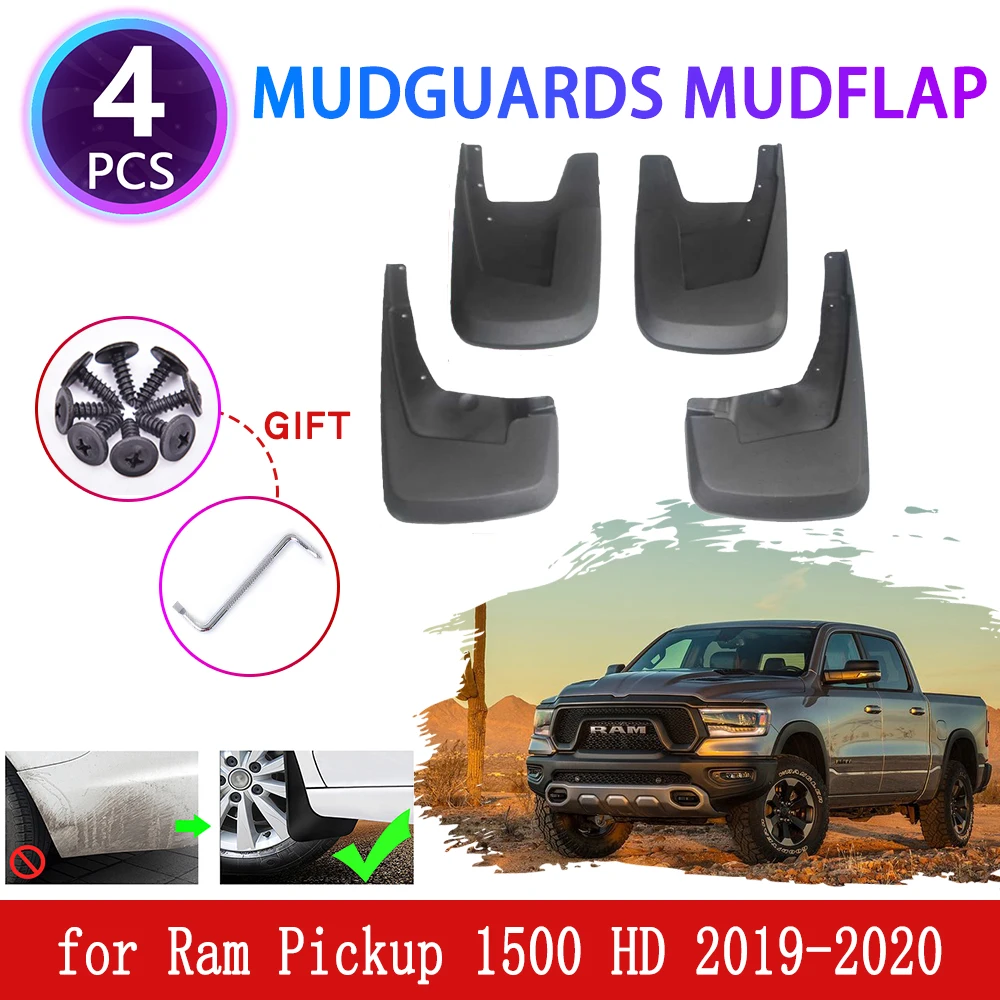 4PCS for Ram pickup 1500 HD 2019 2020 Mudguards Mudflaps Fender Mud Flap Splash Retention Guards Protect PV Car Accessories | Автомобили и
