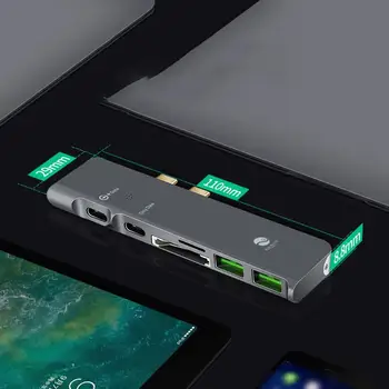 Silver Gray Type-C To Hdmi 7-In-1 Docking Station Usb-C Portable Docking Station With Hdmi 1080P Vg Usb3.0 Power Transmission
Silver Gray Type-C To Hdmi 7-In-1 Docking Station Usb-C Portable Docking Station With Hdmi 1080P Vg Usb3.0 Power Transmission