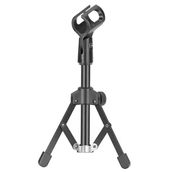 Neewer Mini Metal Foldable Desktop Tabletop Tripod Microphone Mic Stand with Mic Clip Holder, Durable Iron Construction
Neewer Mini Metal Foldable Desktop Tabletop Tripod Microphone Mic Stand with Mic Clip Holder, Durable Iron Construction