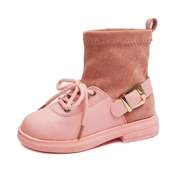 COZULMA Children's Patchwork Ankle Boots For Autumn Winter Girls Lace-Up High Shoes Kids Fashion Buckle Work Boots Size 26-36
COZULMA Children's Patchwork Ankle Boots For Autumn Winter Girls Lace-Up High Shoes Kids Fashion Buckle Work Boots Size 26-36