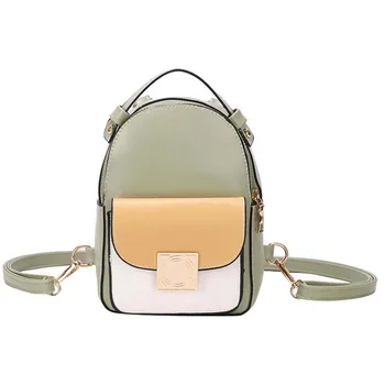 3PCS / LOT Fashion Contrast Color Leather Backpack Mini Soft Touch Multi-Function Small Backpack Female Ladies Shoulder Bag Girl
3PCS / LOT Fashion Contrast Color Leather Backpack Mini Soft Touch Multi-Function Small Backpack Female Ladies Shoulder Bag Girl