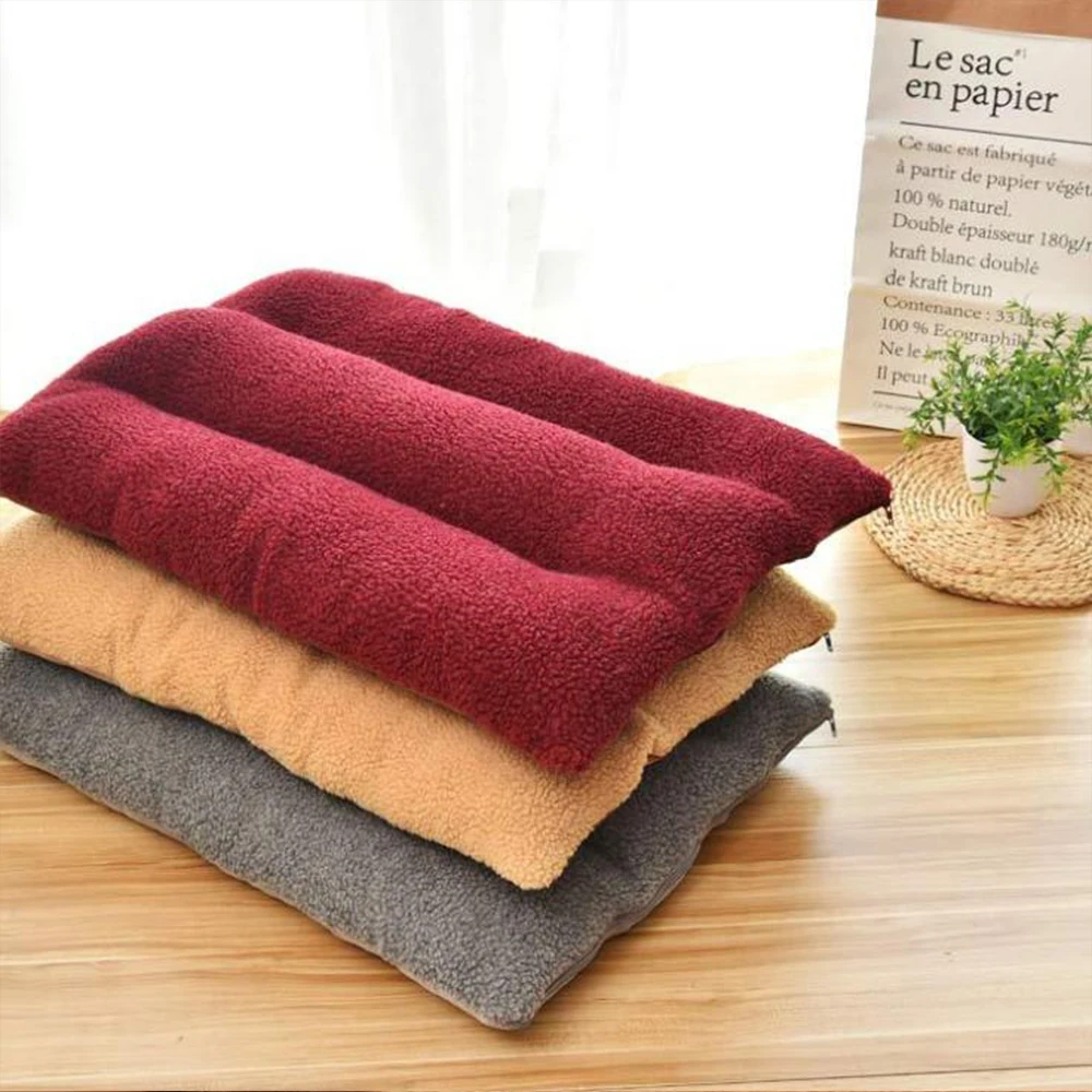 

Dog Bed Pet Cat Bed Soft Warm Mat Washable Suede Fabric Small Medium Dogs Wear Resistance Comfortable Cama Perro Grande Supplies