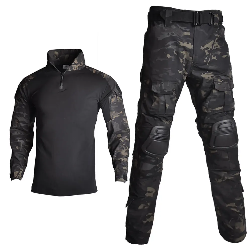 2020 Tactical Camouflage Military Uniform Clothes Suit Men US Army clothes Airsoft Military Combat Shirt + Cargo Pants Knee Pads
2020 Tactical Camouflage Military Uniform Clothes Suit Men US Army clothes Airsoft Military Combat Shirt + Cargo Pants Knee Pads
