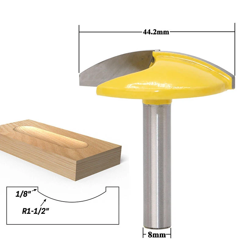 1pc 8mm Shank Small Bowl Router Bit - 1/8" Radius Wide For Woodworking Cutting Tool
1pc 8mm Shank Small Bowl Router Bit - 1/8" Radius Wide For Woodworking Cutting Tool