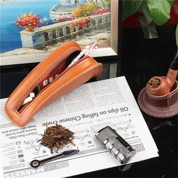 New Tobacco Pipe Pouch Bags Single Smoking Pipe Case Holder Smoking Accessories Travel Portable Genuine Leather Tobacco Bag
New Tobacco Pipe Pouch Bags Single Smoking Pipe Case Holder Smoking Accessories Travel Portable Genuine Leather Tobacco Bag