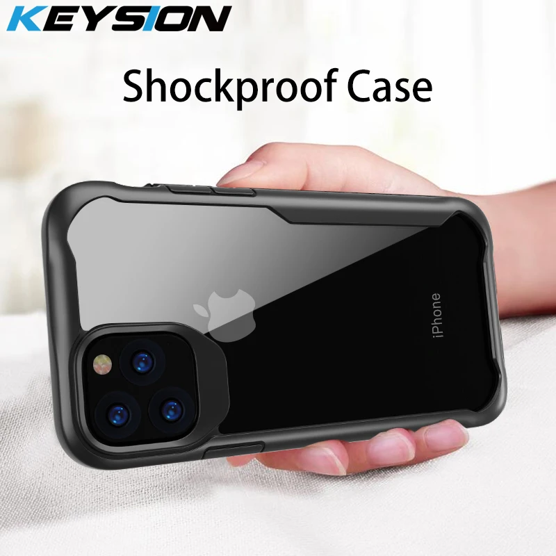 KEYSION противоударный защитный чехол для iPhone 11 Pro Max прозрачный роскошный